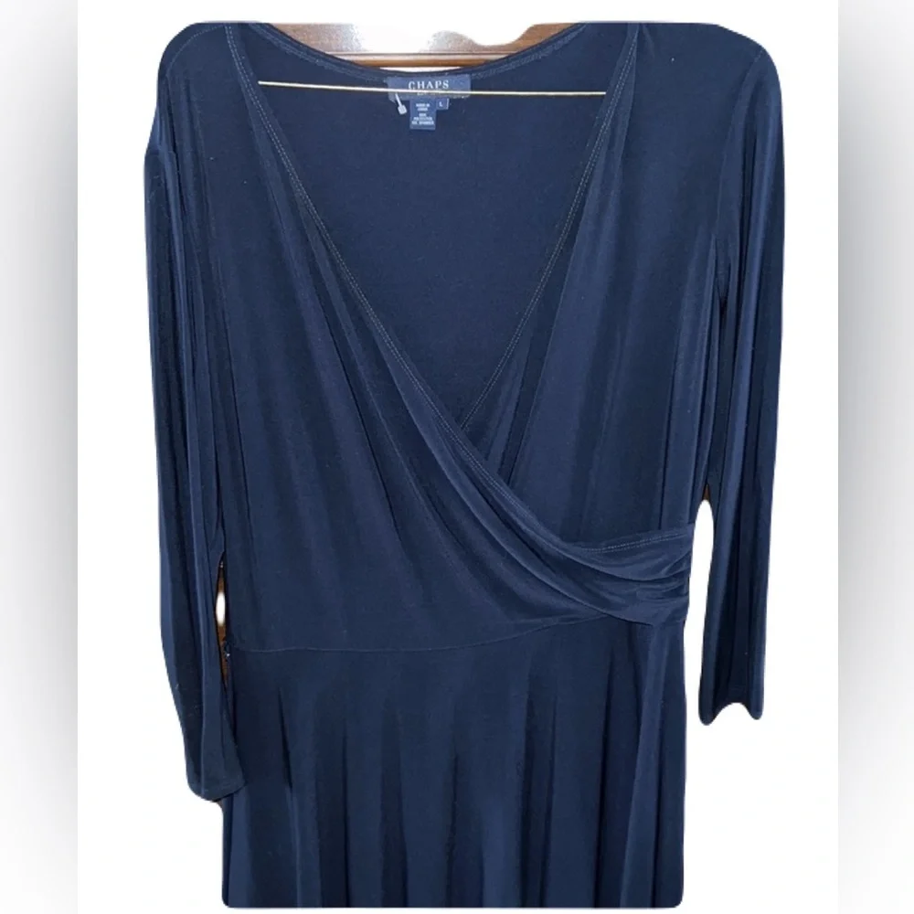 Blue Chaps Dress